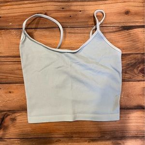 Tilly’s Turquoise Seamless Tank w/ Criss Cross Open Back